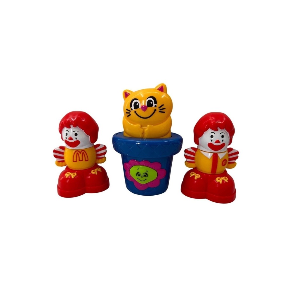 Vintage 2003 Mcdonalds Fisher Price Character Toy Set Ronald Happy Meal Blocks
